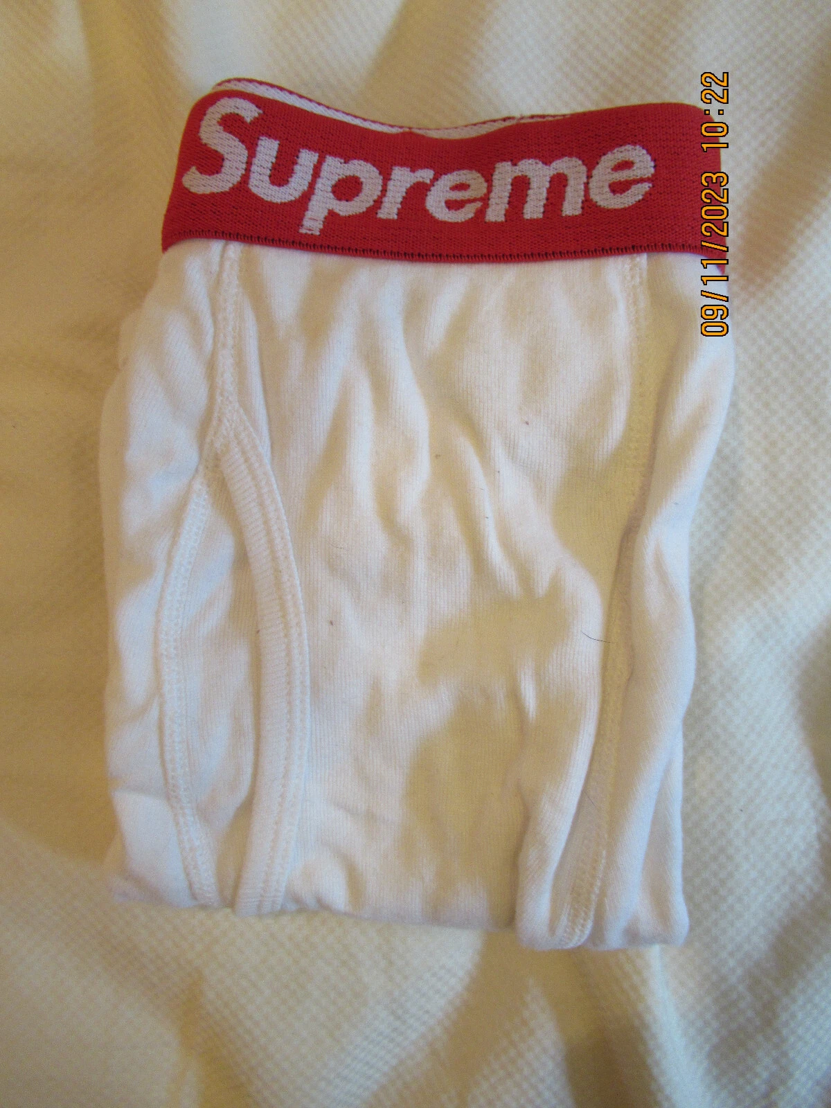 Classique Supreme Boxer Brief rouge/blanc taille grande