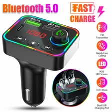 Bluetooth Car Wireless FM Transmitter Adapter Radio MP3 2 USB Charger Handsfree