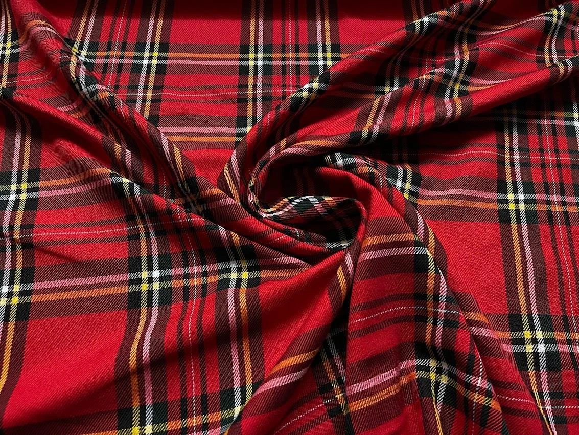 Tessuto Per Tappezzeria Con Motivo Tartan A Quadri In Tweed Testurizzato, Colore Blu, Per Divani E Sedie (campione 10 Cm X 8 Cm - Foto 8