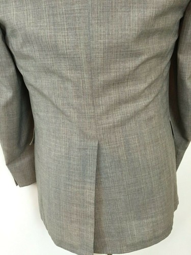 Traje Adams Row Talla 36R 2 Botones Ventilación Única Frente Plano Pantalones Nuevos sin Etiquetas - Imagen 5 de 8