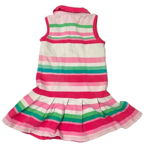 TOMMY HILFIGER age 2t girls tennis dress style multi colour striped sleeveless - Picture 2 of 7