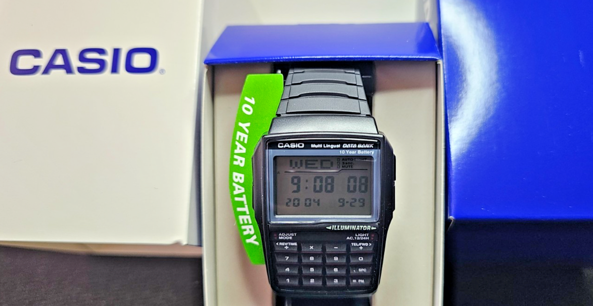 CASIO DBC-32-1A Calculator - Telememo 25 Databank - Digital 50 mm