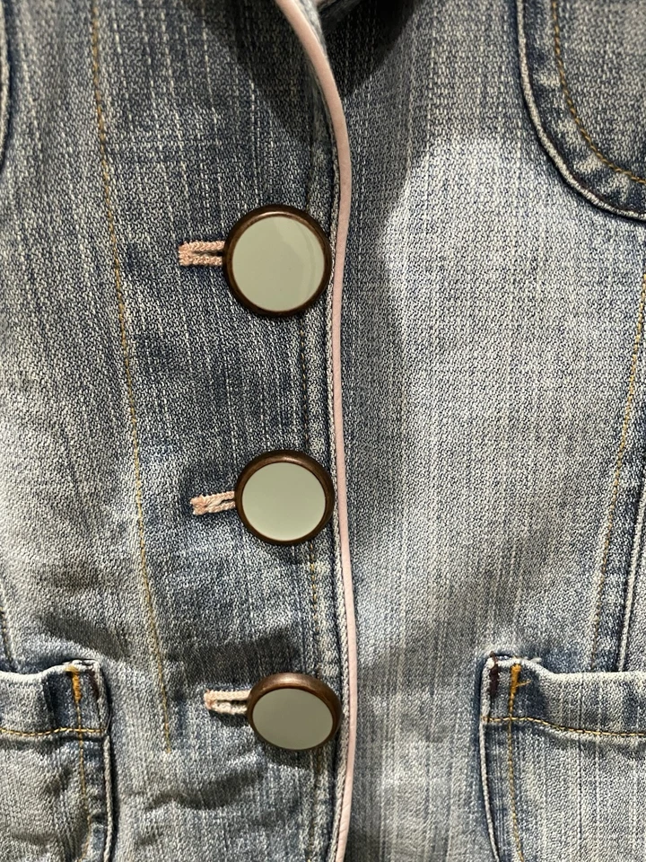 Chaqueta vaquera para mujer, talla 8, Cottage Core Foto 3 de 4