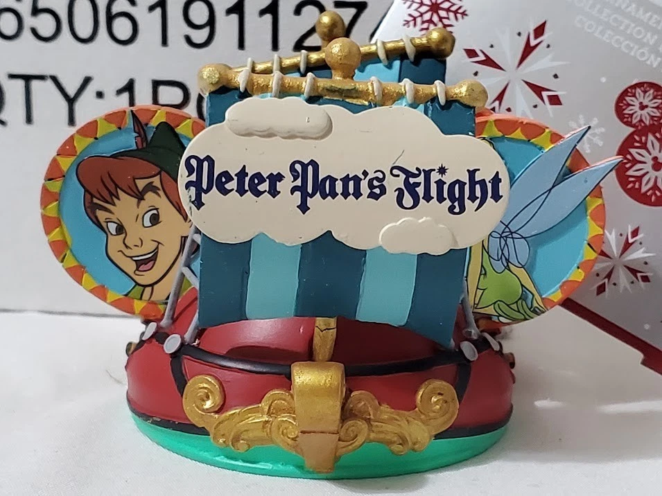 Disney Parks Peter Pan's Flight Mickey Ear Hat Ornament NIB - Image 2 of 4