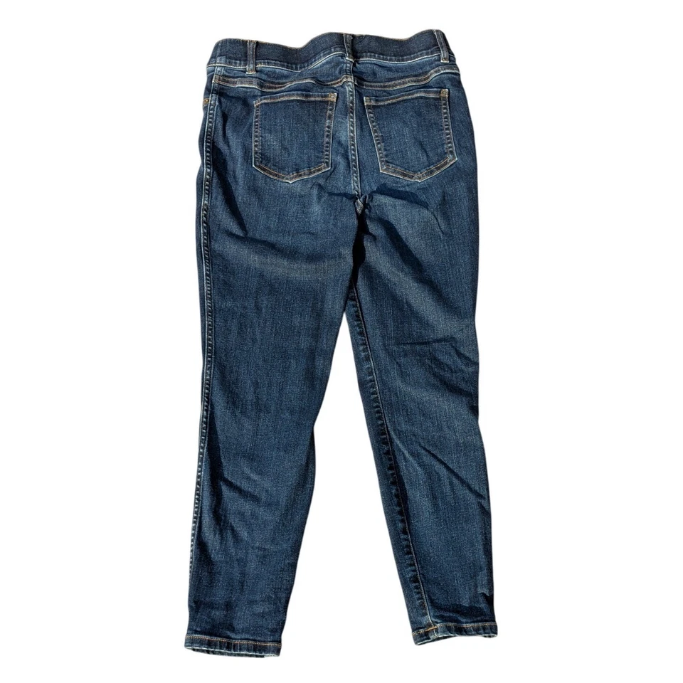 Leggings de mezclilla SPANX lavado oscuro cómodos elásticos para mujer medianos Foto 2 de 4