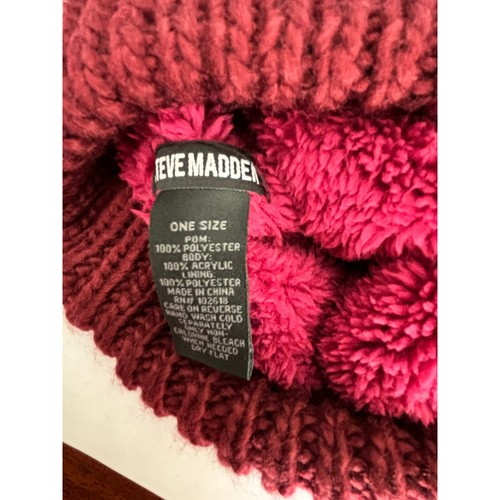 Cappello Steve Madden berretto rosso marrone donna - Foto 2 di 4