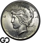 1926 Peace Dollar, Smooth Solid Gem BU++