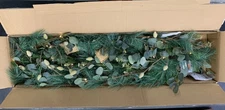 Pottery Barn Faux Fresh Silver Dollar Eucalyptus Olive Garland 10 Ft #U324