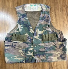 NICE Vintage Game Winner Sportswear Duck Camo Hunting Vest XL