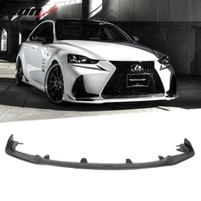Fits 17-20 Lexus IS200t IS300 IS350 AR Style Front Bumper Lip Unpainted PP