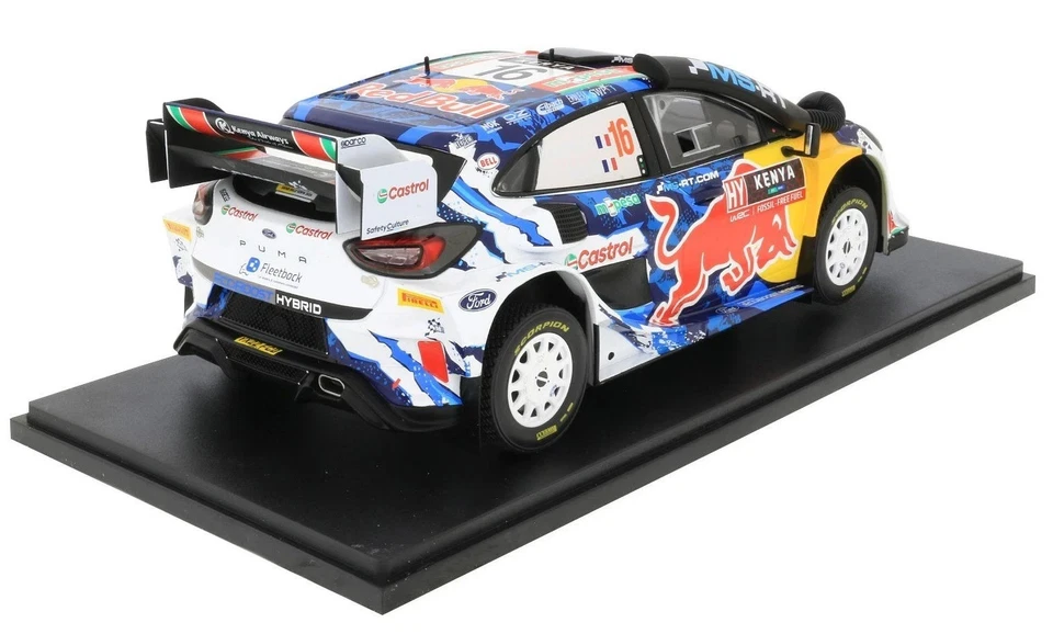 IXO MODELS  1:18 AUTO FORD PUMA RALLY 1 #16 SAFARY RALLY  KENYA 2024 18RMC207.22 - Immagine 2 di 3