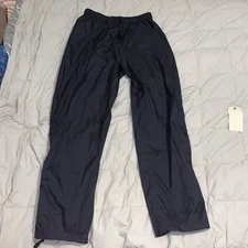 Moonstone Rain Pants Men’s Large Black Waterproof Nylon Zip Leg RN15101