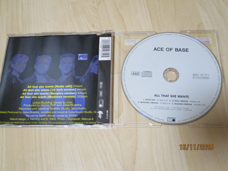 Ace of Base  All That She Wants Maxi CD MCD Single - Bild 2 von 2