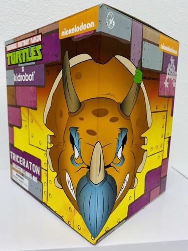 TMNT Kidrobot Series 2 Teenage Mutant Ninja Turtles TRICERATON 7 Inch Vinyl Fig - Picture 6 of 8