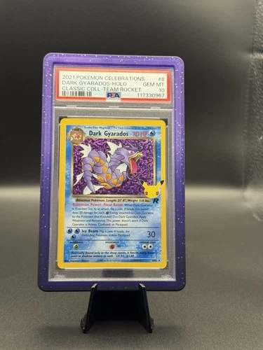 2021 Pokemon Celebrations Classic Dark Gyarados Holo Rocket 8/82 PSA 10 Gem Mint