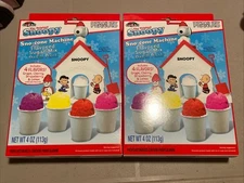 Cra-z-art Peanuts Snoopy Snow Cone Machine  2 Boxes Of Refills Sugar Mix Refill