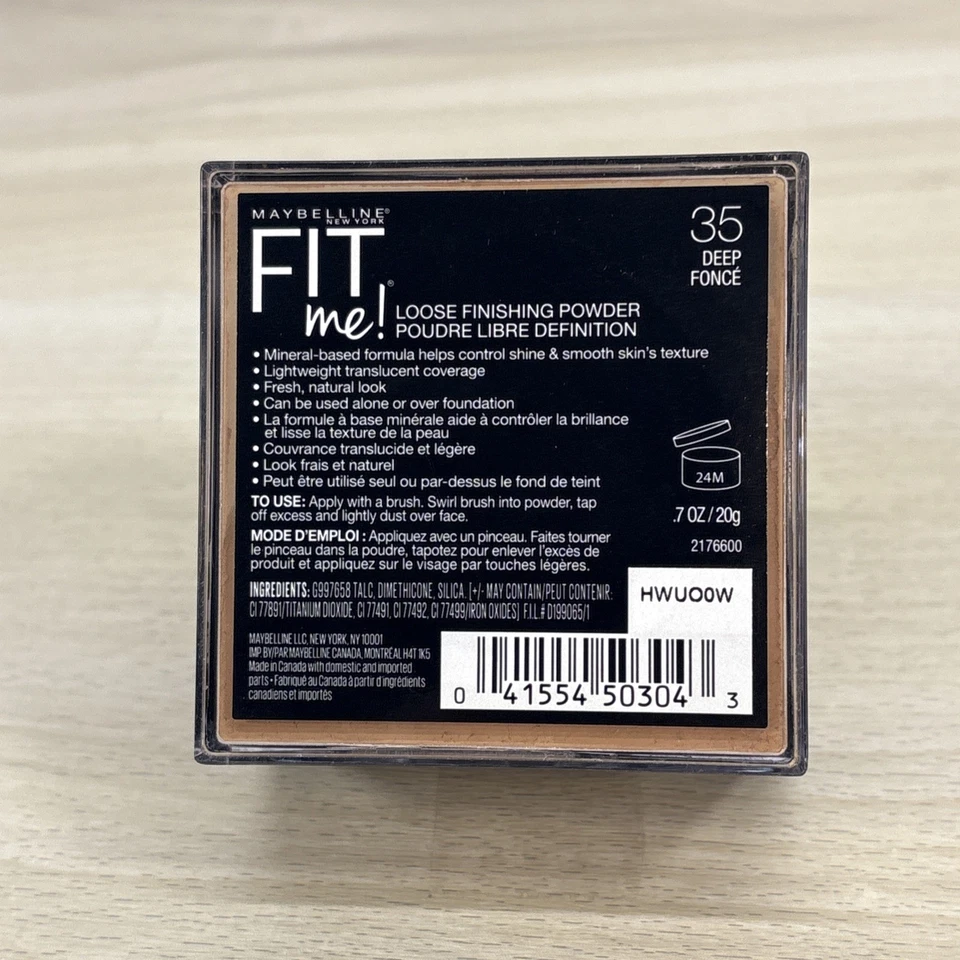 Maybelline Fit Me Loose Finishing Powder #35 DEEP 0.7 Oz. (WYZ) - Image 4 of 4