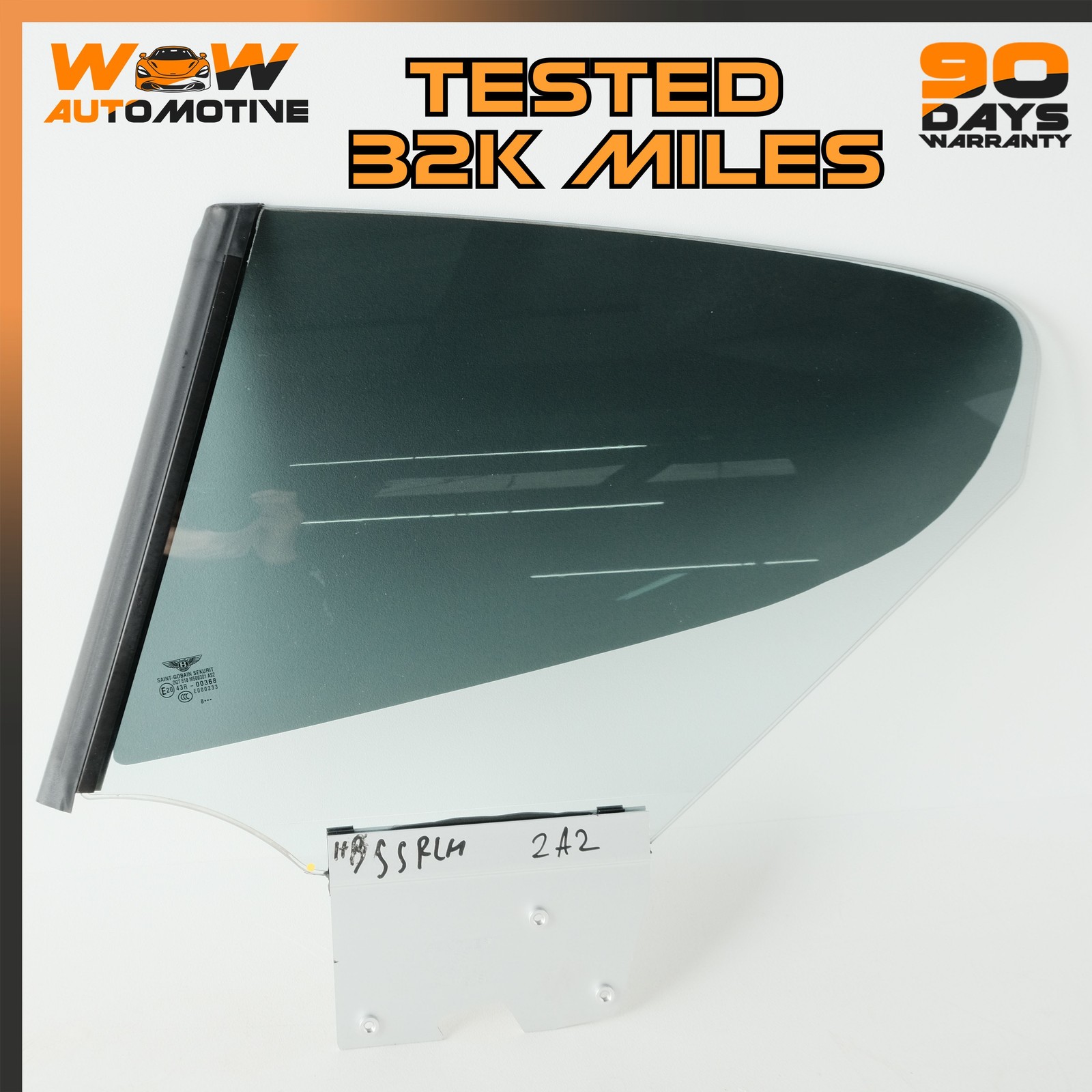 04-13 BENTLEY CONTINENTAL SUPERSPORTS GT REAR LEFT QUARTER WINDOW GLASS OEM