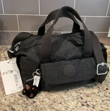 KIPLING BRYNNE HANDBAG KIA4V3 Black Tonal Monkey-Daniel MSRP $84 NWT