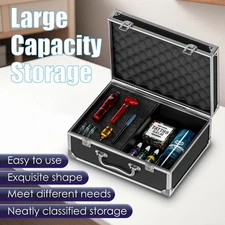 Tattoo Kit Box Case,Tattoo Case Organizer 12.6" x 9.5" x 5.1" W/Lock Machine