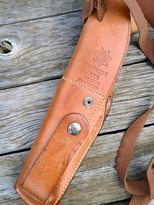 X15 Bianchi Shoulder Holster Vertical Tan - RH for Strap Small