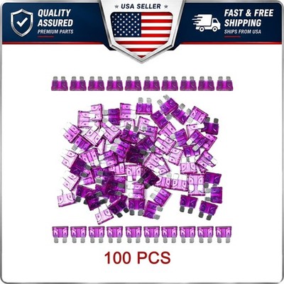 100 Pack 35 AMP ATC/ATO STANDARD Regular FUSE BLADE 35A CAR TRUCK BOAT MARINE RV