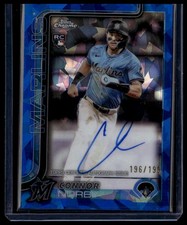 2025 Topps Chrome Update Sapphire #USA-CN Connor Norby Sapphire Auto /99