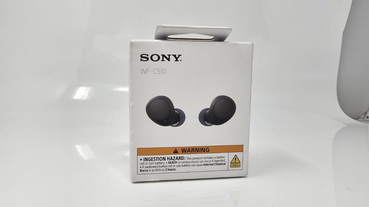 【極美品】SONY ワイヤレスヘッドホン ブラック SONY WF-C510 ソニーワイヤレスステレオヘッドセット WF-C510／ブラック