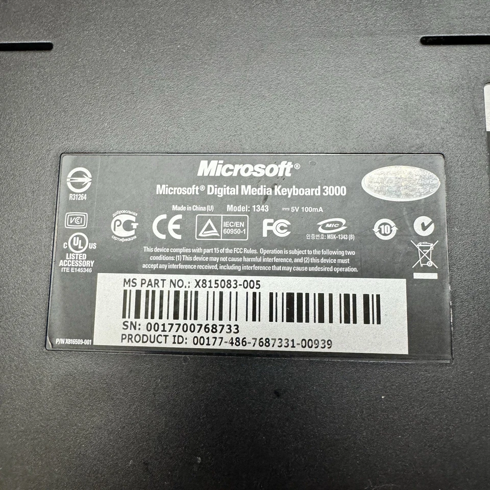 Microsoft Keyboard 3000 Kabel-Tastatur DE QWERTZ - Bild 2 von 4