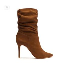 Schutz Ashlee Suede Bootie Stiletto Heel Pointed Toe Size 8 NWB Sold Out