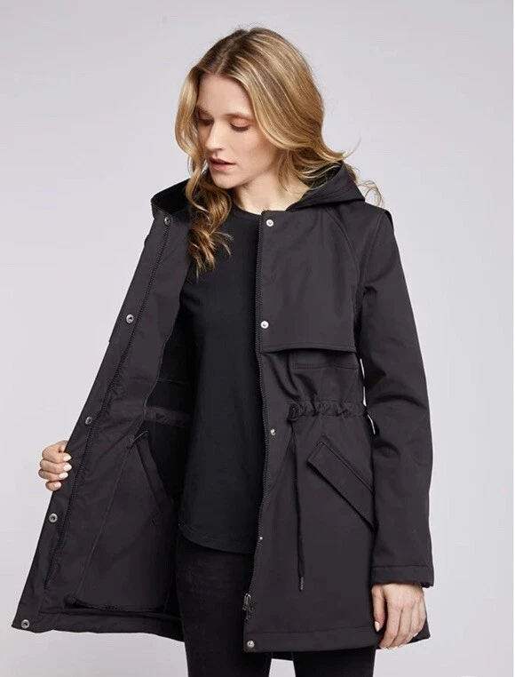 Chaqueta elástica impermeable Mia Melon Provocateur negra talla XS Foto 4 de 4