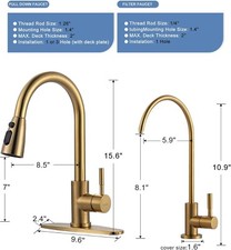 Kitchen Faucet and Water Filter Faucet Combo
