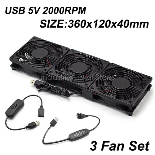 120mm 5V USB Cooling Fan with Speed Controller DIY PC Cooler for Router TV Box - Picture 27 of 28