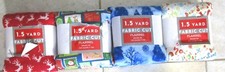 COTTON FLANNEL FABRIC 1.5 YD. 54" X 42"..PRINTS