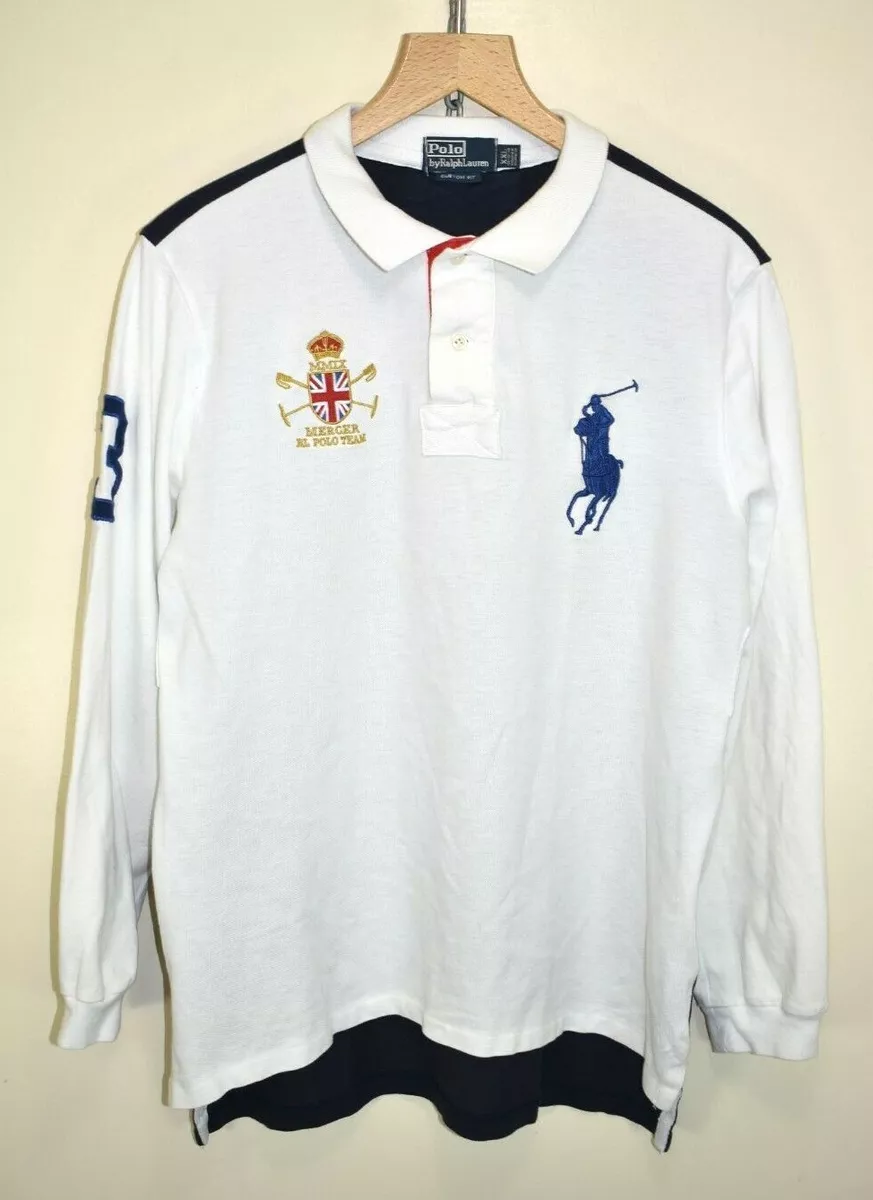 Ralph lauren white long sleeve deals