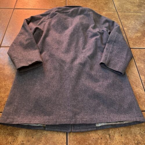 Vtg 70s Pendleton Virgin Wool Pea Coat Size 44 Grey - Picture 7 of 10