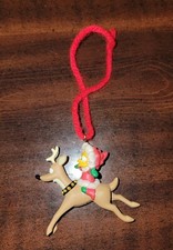 The Simpsons Lisa On Deer Christmas Ornament