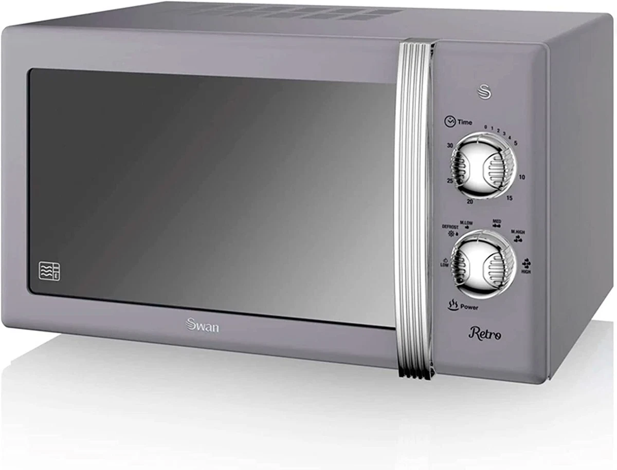 Grey clearance retro microwave