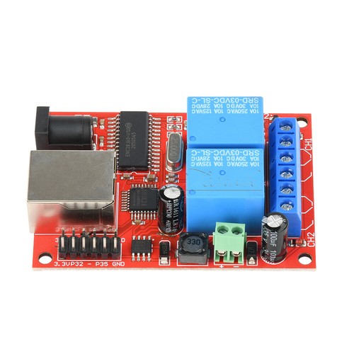 LAN Ethernet 2 Way Relay Board Delay Switch TCP/UDP Controller Module WEB Server - Picture 12 of 16