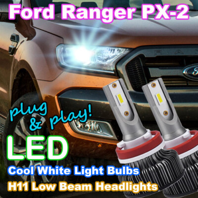 Ford Ranger White Led Headlight Bulbs H7 H11 Low Beam Pxii Px2 Wildtrak Xlt Fx4 Ebay