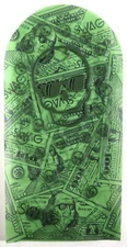 SWAG Green SKULL MONEY Webbed Material for Making Golf Club Driver Headcover