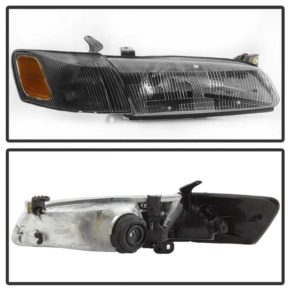 Faros delanteros con luces de esquina negros izquierda+derecha para Toyota Camry 1997-1999 Foto 2 de 4