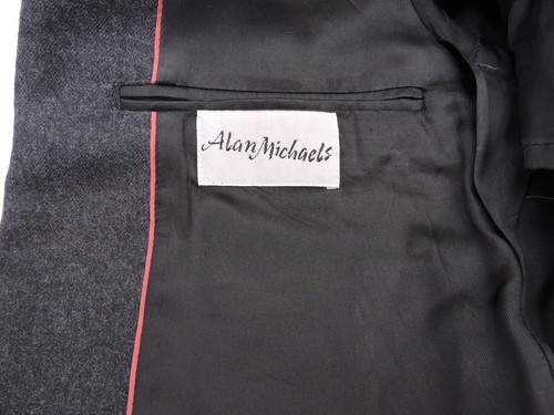 Alan Michaels Gray Blazer Sport Jacket 100% Wool 38 S 38S Made in Yugoslavia - Picture 7 of 12