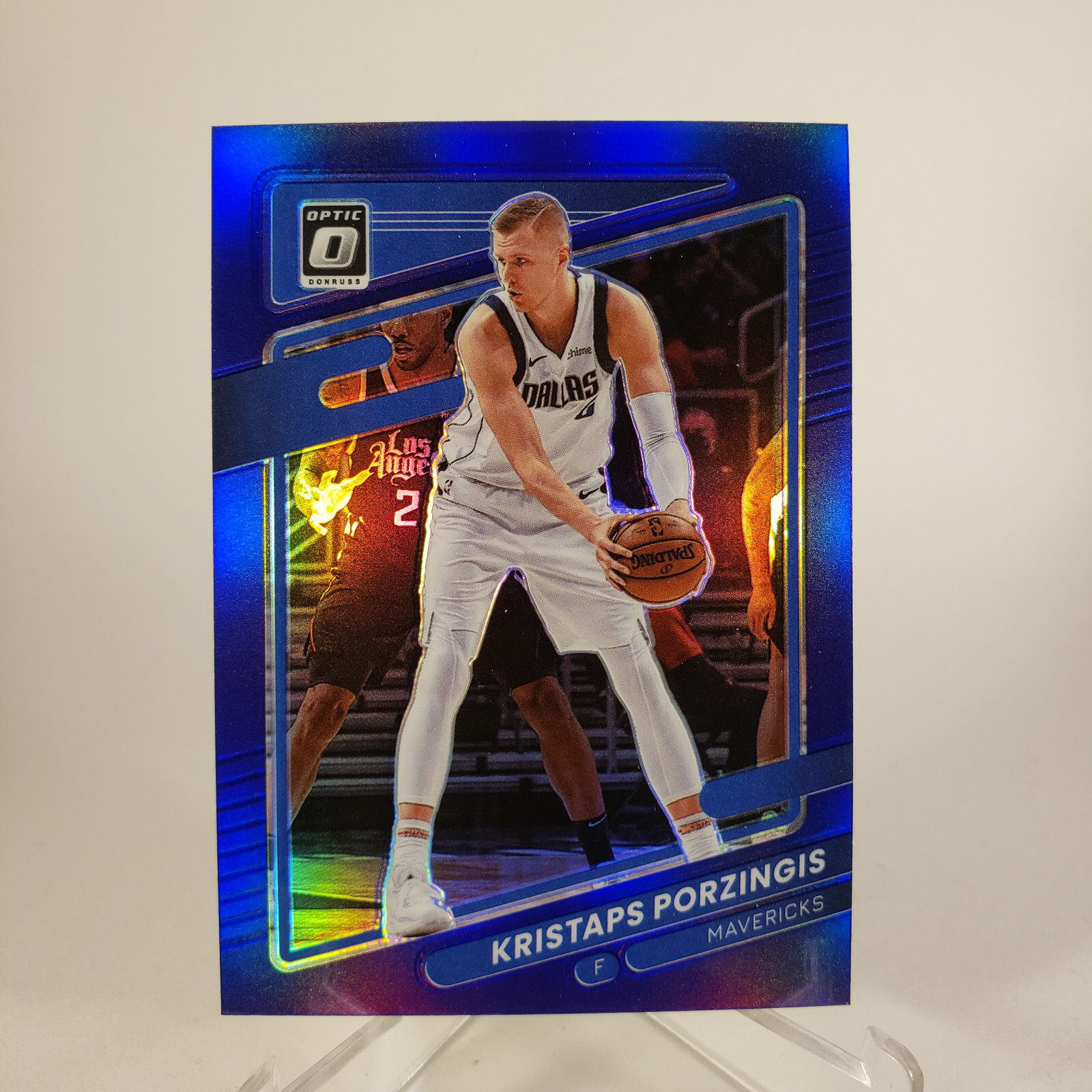 2021 Donruss Optic Kristaps Porzingis #18 PURPLE Dallas Mavericks