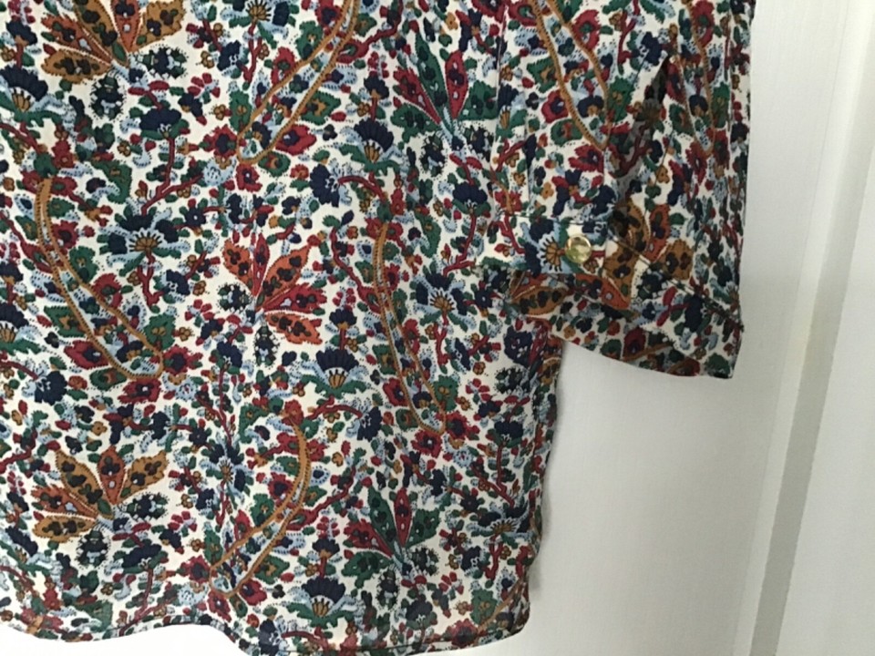 Zara Basic Ladies Paisley Print Blouse/Top Size S Approx fit size
