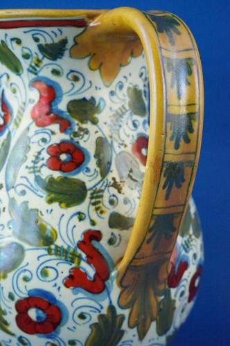 ICAP Gualdo Tadino Jug vase ceramic majolica lustre 1900 20th Santarelli style - Picture 18 of 24