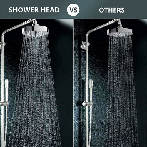 Luxury Shower Head High Pressure Waterfall Bathroom Showerhead Adjustable Angles - Picture 8 of 13