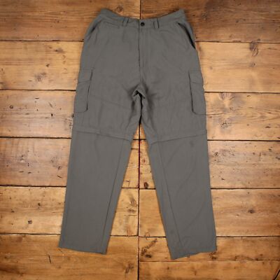 Vintage Rugged Exposure Outdoorhose Hose 34x31 2-in-1 Shorts Herren grau