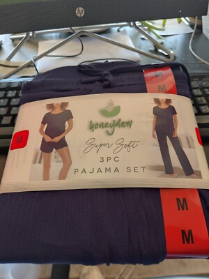 NWT Honeydew Intimates Women Super-Soft 3pc Pajama Set North Star Sz M $65 H383