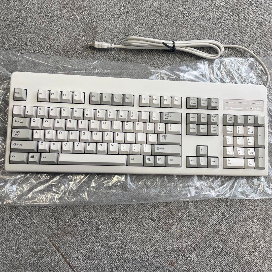 東プレ　realforce 104uws　Model: XF01TS TOPRE REALFORCE 104UWS Keyboard English US Layout XF01TS | eBay